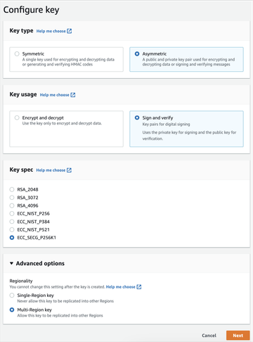 Configure key