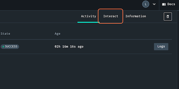 interact tab